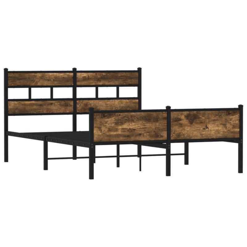 Łóżko metalowe WaszeMeble 140x200 cm brązowe WM-4017237 1 szt.