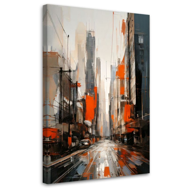 Obraz do salonu Feeby Miasto Ulica Abstrakcja 80x120cm 1szt