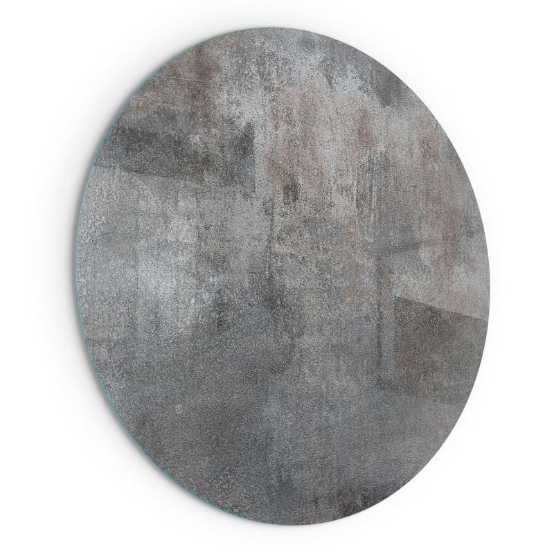 Szklana Podkładka Pod Kominek Okrąg Wallfluent Fi60 cm Faktura surowego materiału 1 szt.