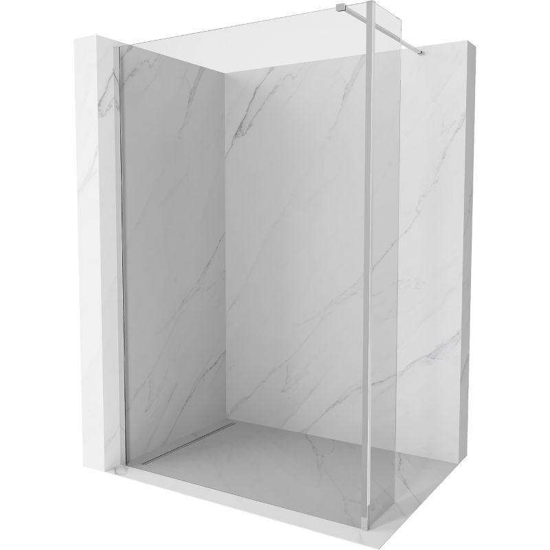Ścianka prysznicowa walk-in Mexen Kioto chromowany transparent 125x40 cm 800-125-212-01-00-040 1 szt.