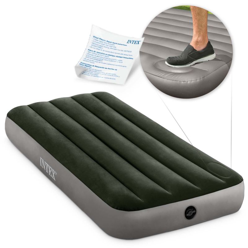Materac dmuchany Intex 64760 jednoosobowy z wbudowaną pompką 191x76x25 cm 1szt.