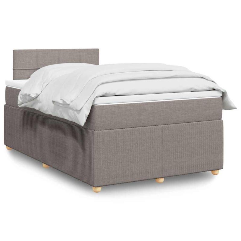 Łóżko z materacem WaszeMeble 120x200 cm taupe WM-3289727 1 szt.