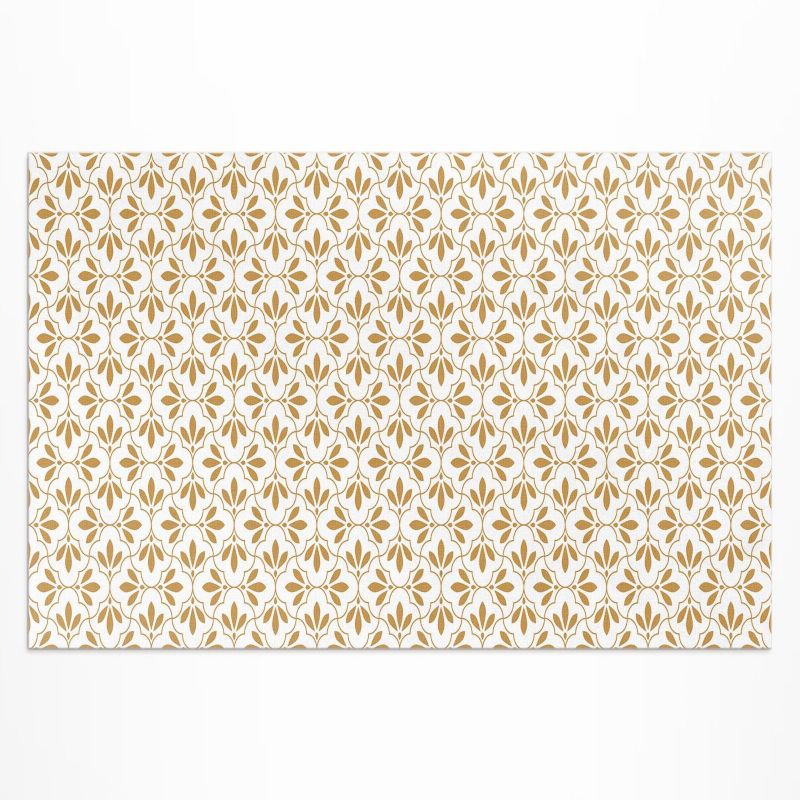 Dywan Winylowy Zewnętrzny Wallfluent 140x210 cm Dekoracyjne listki wzór regularny 1 szt.