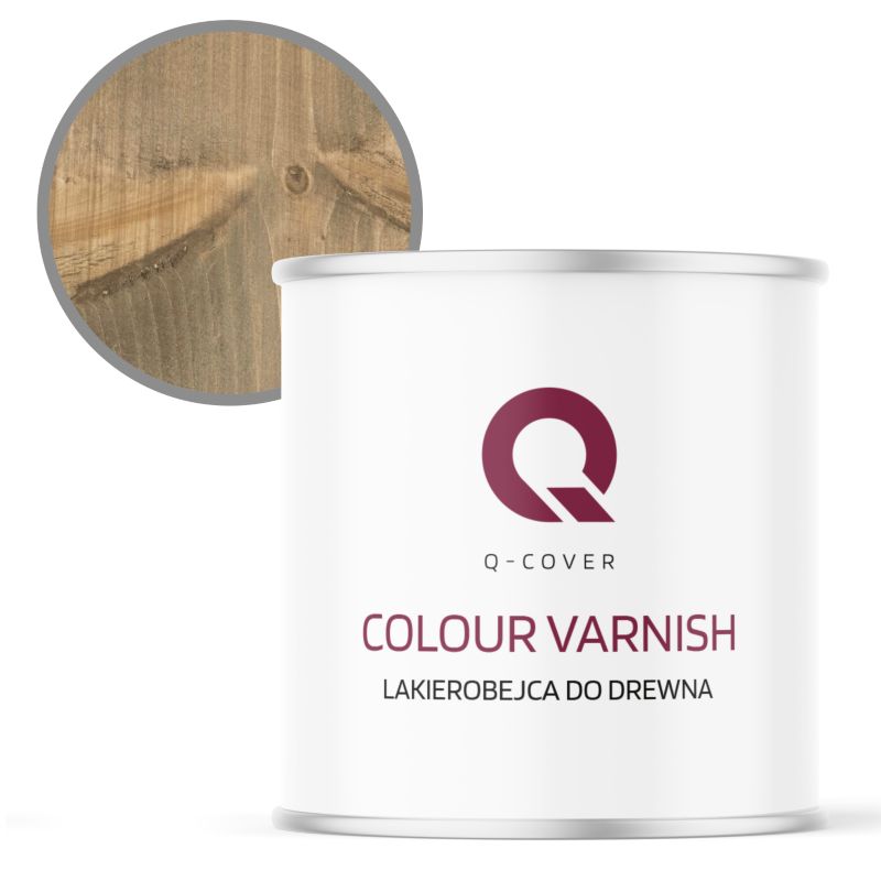 Lakierobejca do Drewna 3w1 Q-Cover Szary złamany w beż RAL7006 Półmat 2.5L