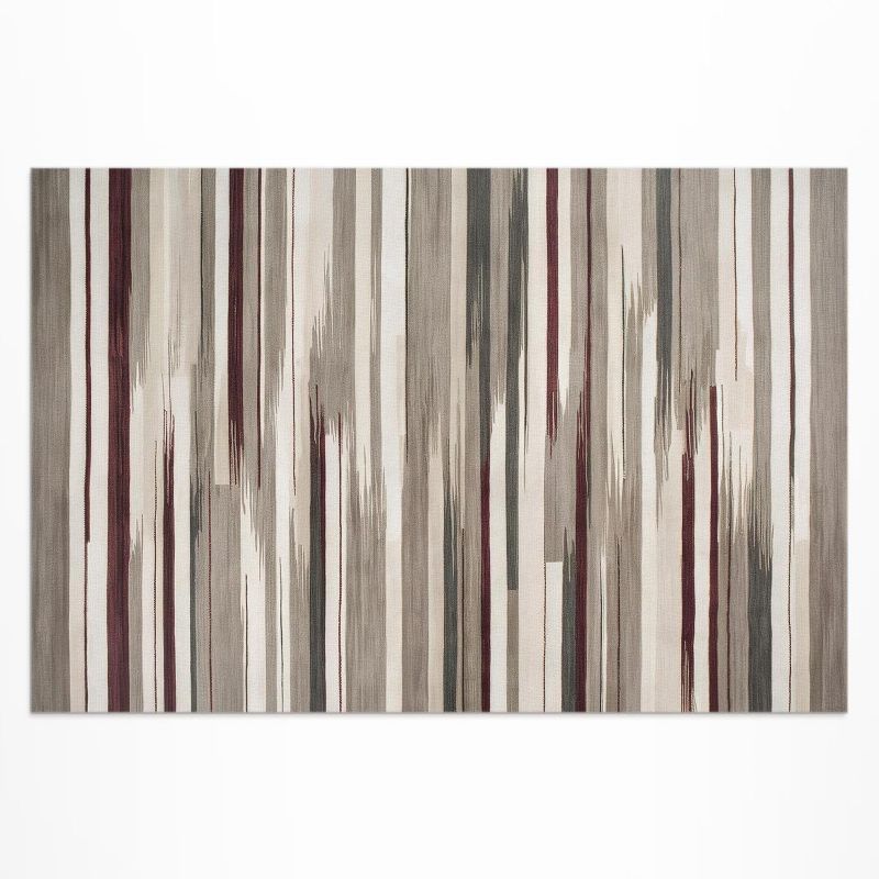 Winylowy Chodnik Zewnętrzny Wallfluent 80x120 cm Abstrakcyjne malowane pasy przetarcia boho 1 szt.