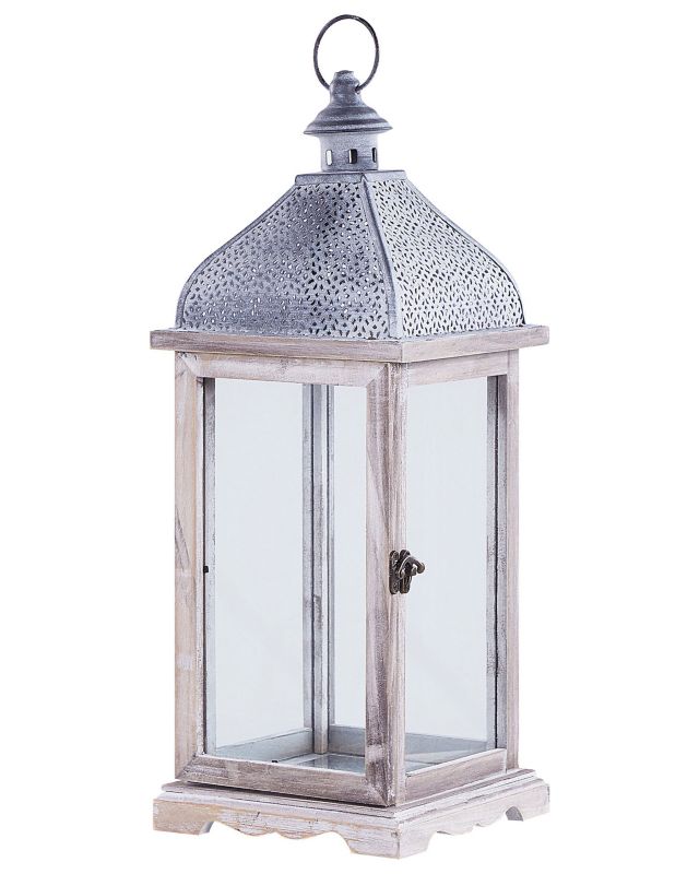 Lampion Samar Drewno Biały 1 szt.