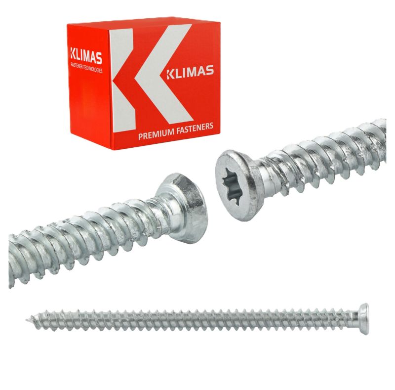 Wkręty do ościeżnic Klimas WHO 7,5x152 mm z łbem stożkowym 100szt