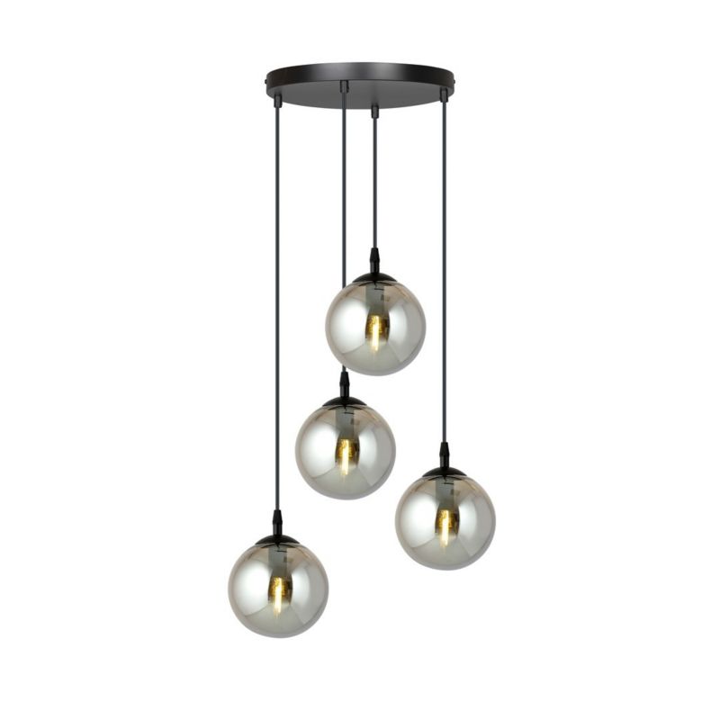Lampa sufitowa Emibig Cosmo czarna-grafit wym: 100 x 40 x 40 cm 4xE14 x 10W 1 szt.