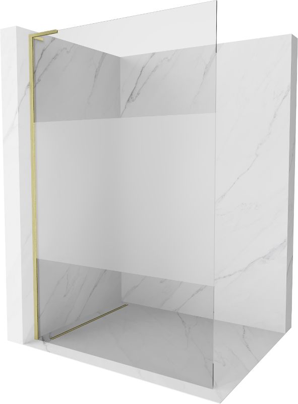 Ścianka prysznicowa walk-in Mexen Kioto szron/transparent złoty 100x200 cm 800-100-103-55-35 1 szt.