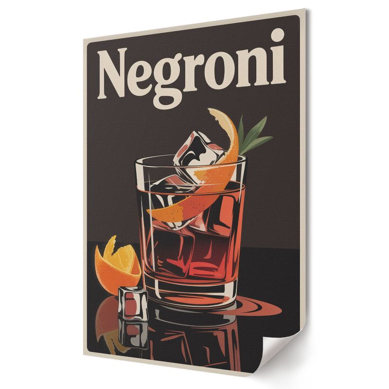 Plakat na ścianę Wallfluent Format A3 Negroni drink Formacja Artystyczna 3 Steps 1 szt.