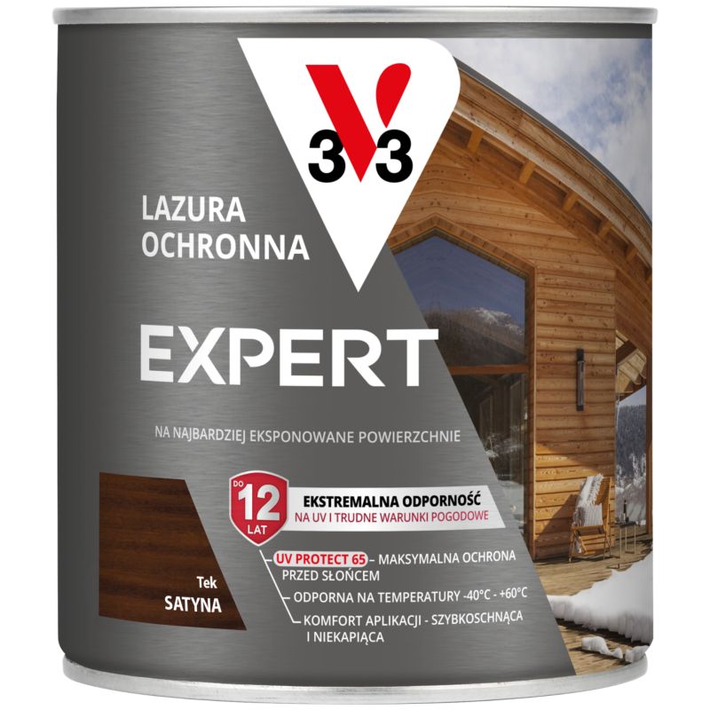 Lazura ochronna V33 Expert tek 0,75 l