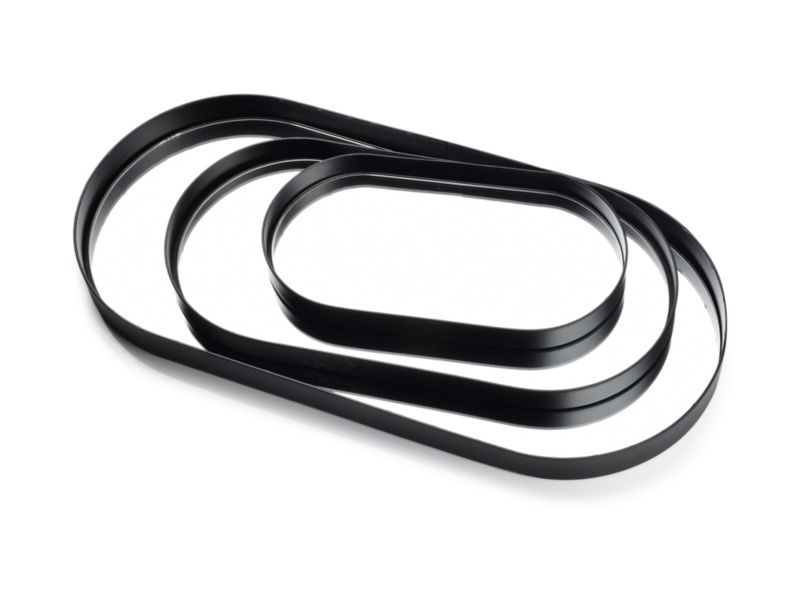 Taca metalowa Mondex LUCAS 23x49,5x3 cm czarna 1 szt.