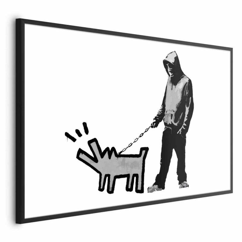 Plakat Artgeist Dog Art 90x60 cm z ramą czarną 1 szt