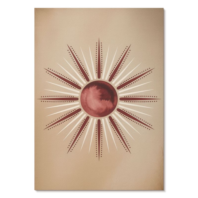 Obraz Plakat Canvas Tulup 59,4,x84 cm (A1) Boho słońce Do salonu, sypialni, biura 1 szt.