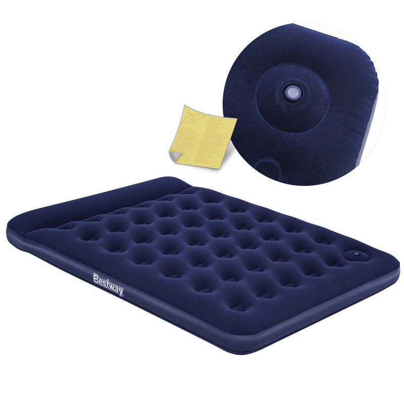 Materac dmuchany Bestway 67226 wbudowana pompka nożna dwuosobowy 203x152x28 cm 1szt.