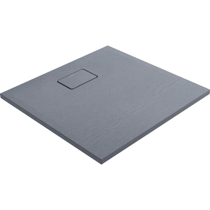 Brodzik Oltens Bergytan 80x80 cm antypoślizgowy szary beton RockSurface 1 szt.