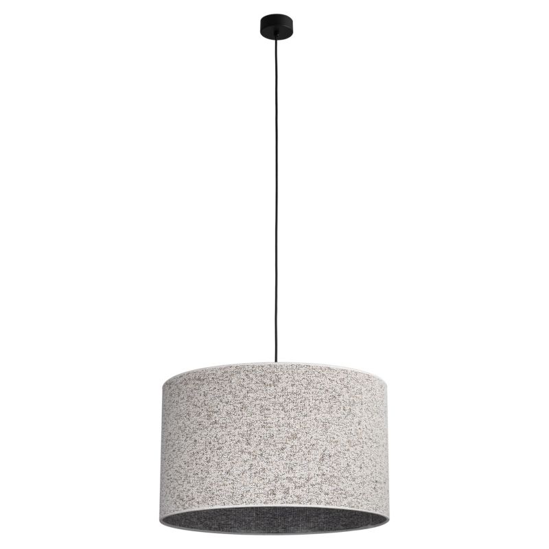 Lampa wisząca Tk Lighting Vellum czarny melanż dywanowa wykładzina 1xe27 50cm - 1szt.