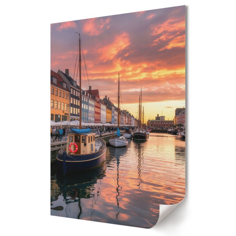 Plakat na ścianę Wallfluent Format A2 Kolorowe nabrzeże Kolektyw View 1 szt.