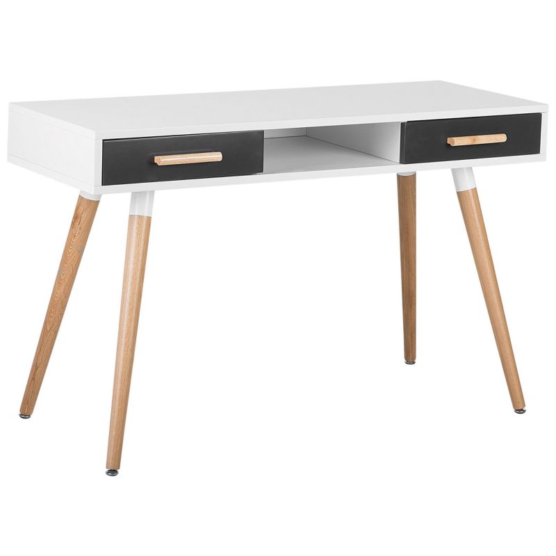 Biurko Frisco Szary 120 cm 45 cm z szufladami 1 szt.