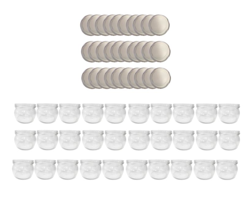 Słoiki MODO24 260ml dżemy konfitury przyprawy grzybki zakrętki 82mm PZH 30 kpl.