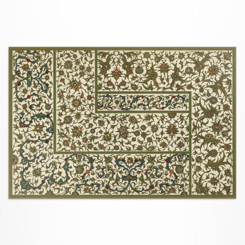 Zewnętrzny Dywan Winylowy Wallfluent 120x180 cm Kwiatowy bluszcz Alberta Racineta 1 szt.