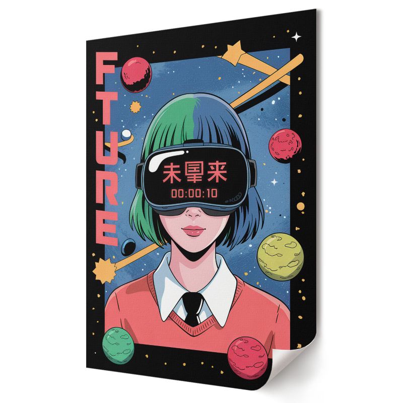 Plakat canvas Wallfluent Format A3 Future anime Artysta Sebastian Grabowski 1 szt.