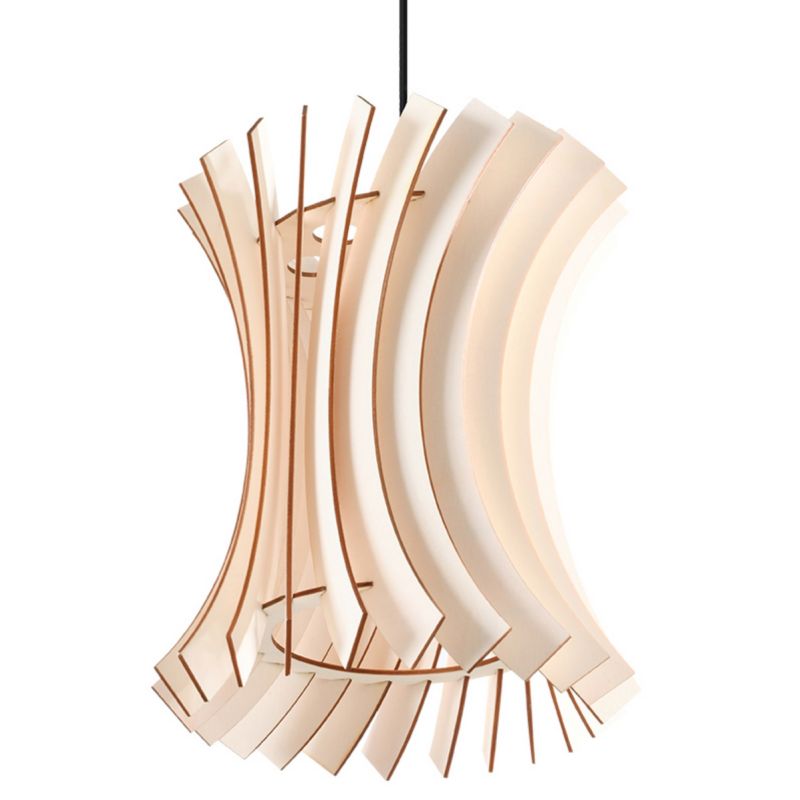 Lampa sufitowa Pure Lume NATALI czarna-naturalne drewno 1xE27x60W IP20 wym:80x30x30cm - 1 szt.