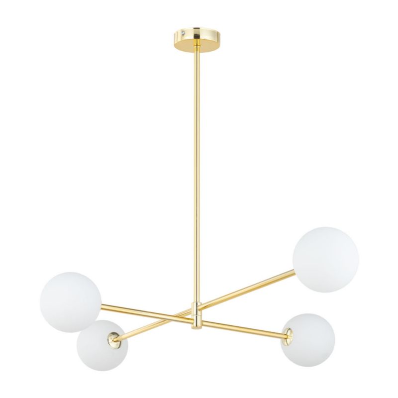 Żyrandol TK-Lighting Sarius złoto-biały wym: 61 x 68 x 90 cm 4xG9 x 1 szt.