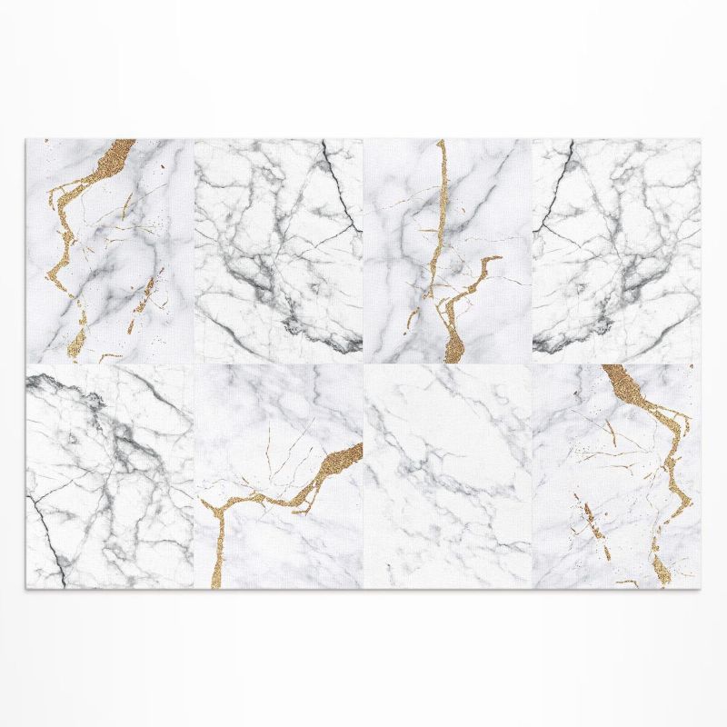 Balkonowy Dywan Winylowy UV Wallfluent 100x150 cm Elegancki marmur stylowe kamienne płyty 1 szt.