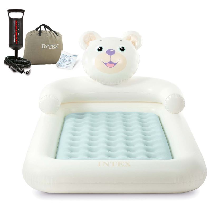 Materac dmuchany Intex 66814NP jednoosobowy z pompką 132x71x10 cm 1szt.