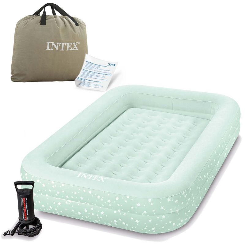 Materac dmuchany Intex 66810 jednoosobowy 168x107x25 cm z pompką tłokową 1szt.