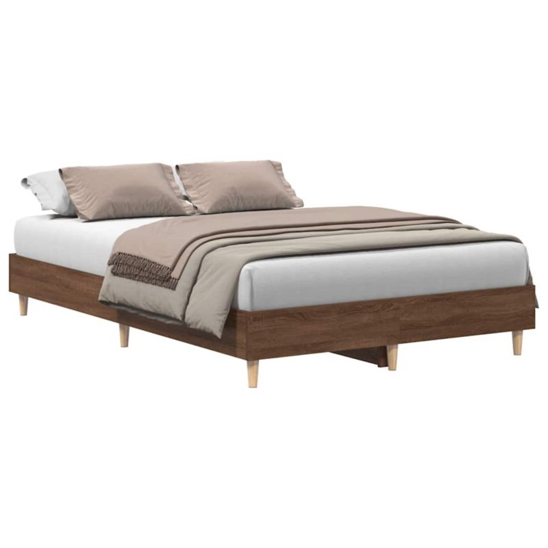 Rama łóżka WaszeMeble 135x190 cm Brązowy dąb drewno WM-861072 1 szt.