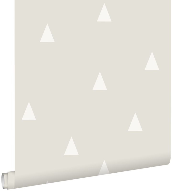 Tapeta ESTAhome trójkąty graficzne jasnoszarym 53 cm x 10.05 m - 1 rol.