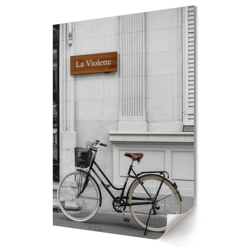 Plakat canvas Wallfluent Format A2 Rower pod ścianą Artysta Illusion 1 szt.