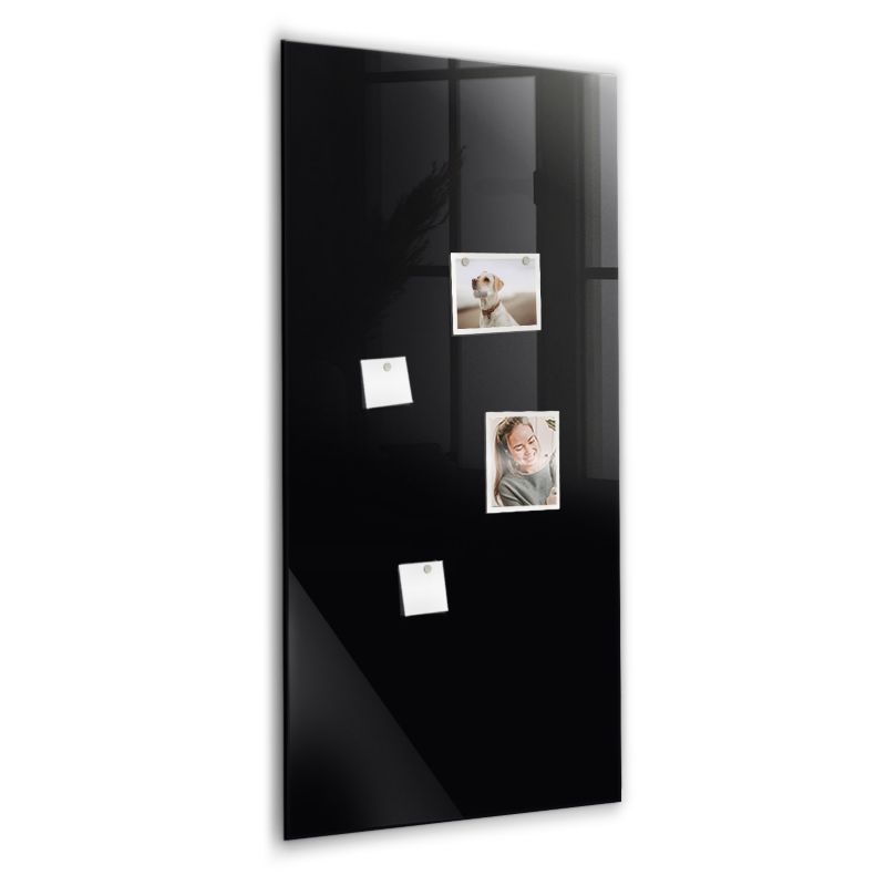 Szklana tablica magnetyczna Wallfluent 60x120 cm Kolor czarny 1 szt.