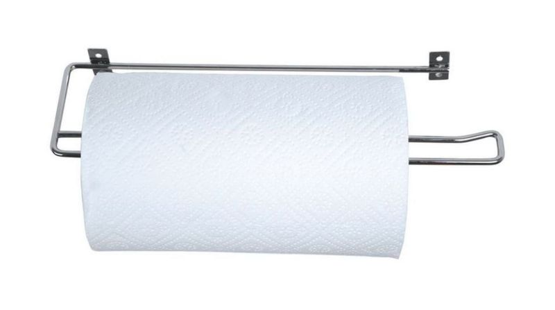 Wieszak na ręczniki papierowe AWD Interior chromowany ścienny 33,2x9 cm 1 szt.