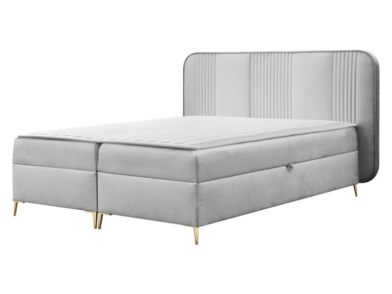 Łóżko kontynentalne MIRJAN 24 Fandy 120x200 cm popielaty 1 szt.