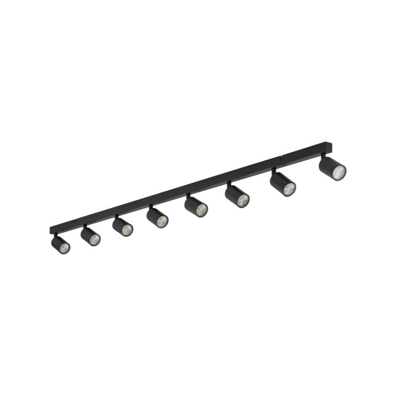 Spot TK-Lighting Top czarna listwa regulowana 8x gu10 - 1szt.