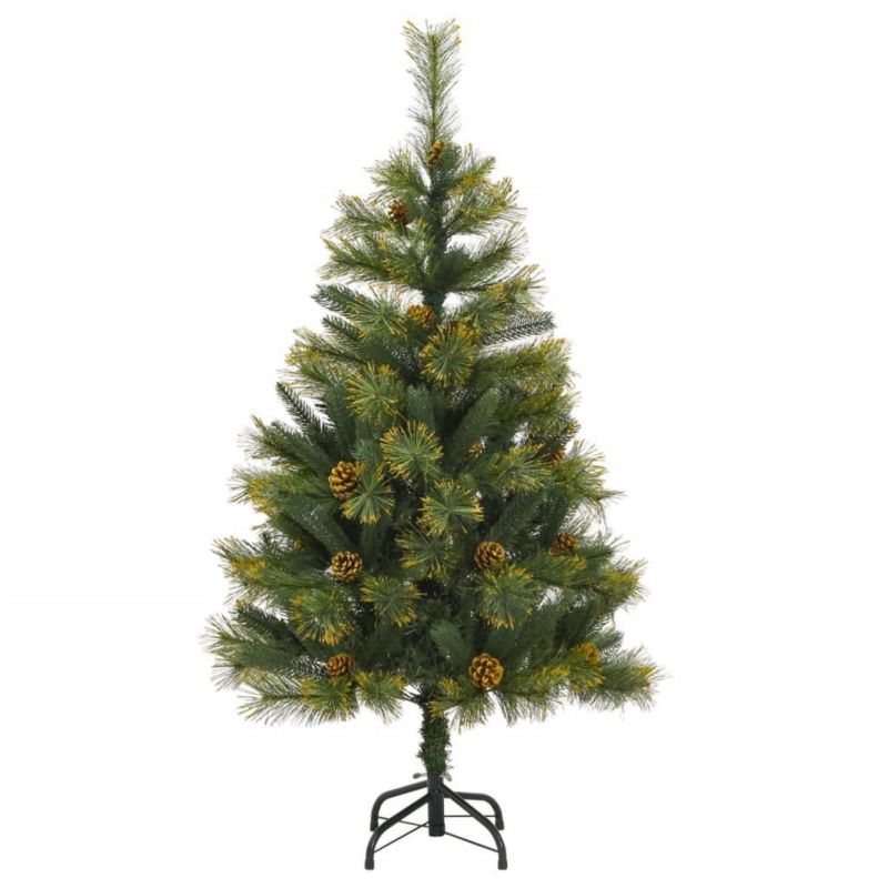 Choinka sztuczna VidaXL na zawiasach z szyszkami 150 cm zielony 1 szt.