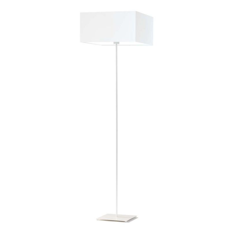 Lampa stojąca Volta Light Factory podłogowa z abażurem biały kwadrat MOTO 1szt.
