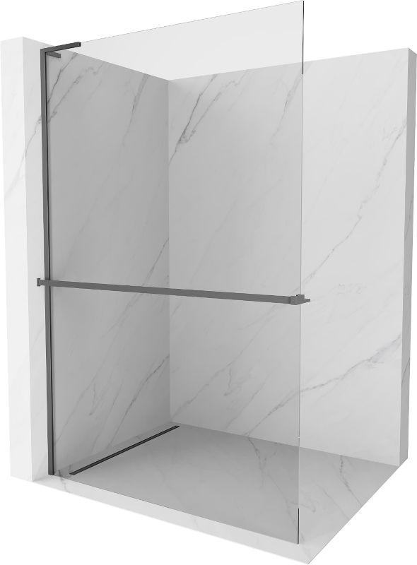 Ścianka prysznicowa Mexen Kioto+ L gun metal 80x200 cm 800-080-123-95-001 szt.