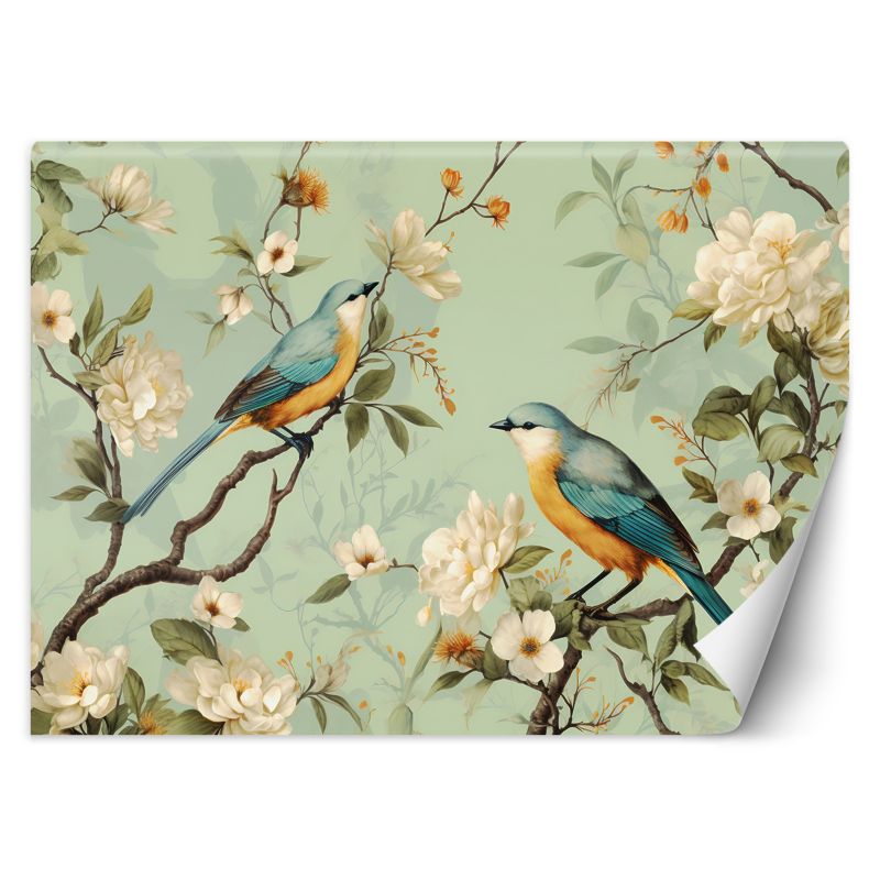 Fototapeta Feeby Ptaki Kwiaty Chinoiserie 300x210 1 szt