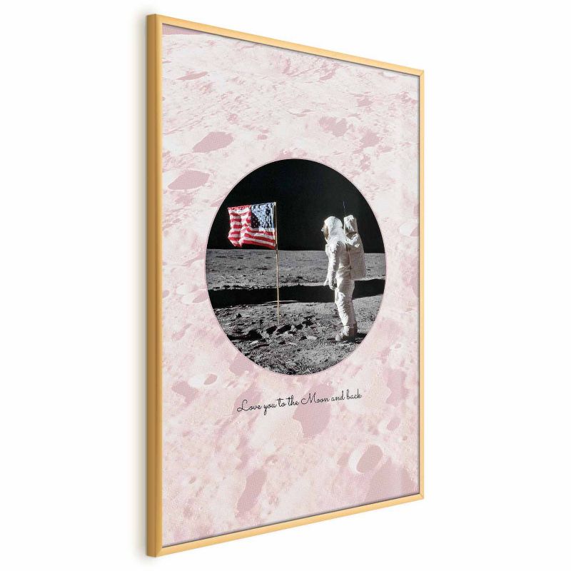 Plakat Artgeist Love You 40x60 cm z ramą złotą 1 szt