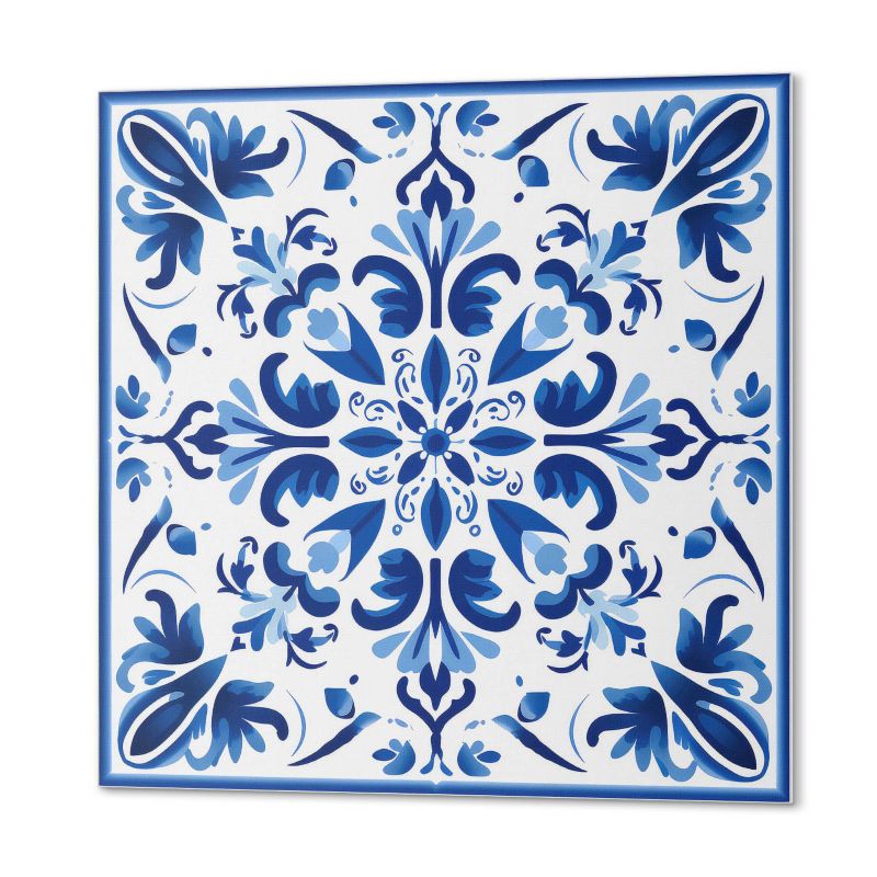 Paczka Kafelków Winylowych PCV ArtPrintCave 50x50 cm Kwiatowy wzór w symetrii 4 szt.