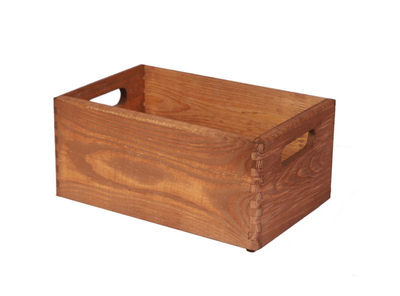 Skrzynka drewniana MODO24 z uchwytami 30 x 20 cm brązowa 1 szt.