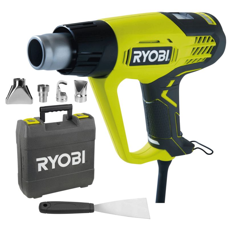 Sieciowa opalarka elektryczna RYOBI 2000W walizka 2 tryby EHG2020LCD 1 szt.