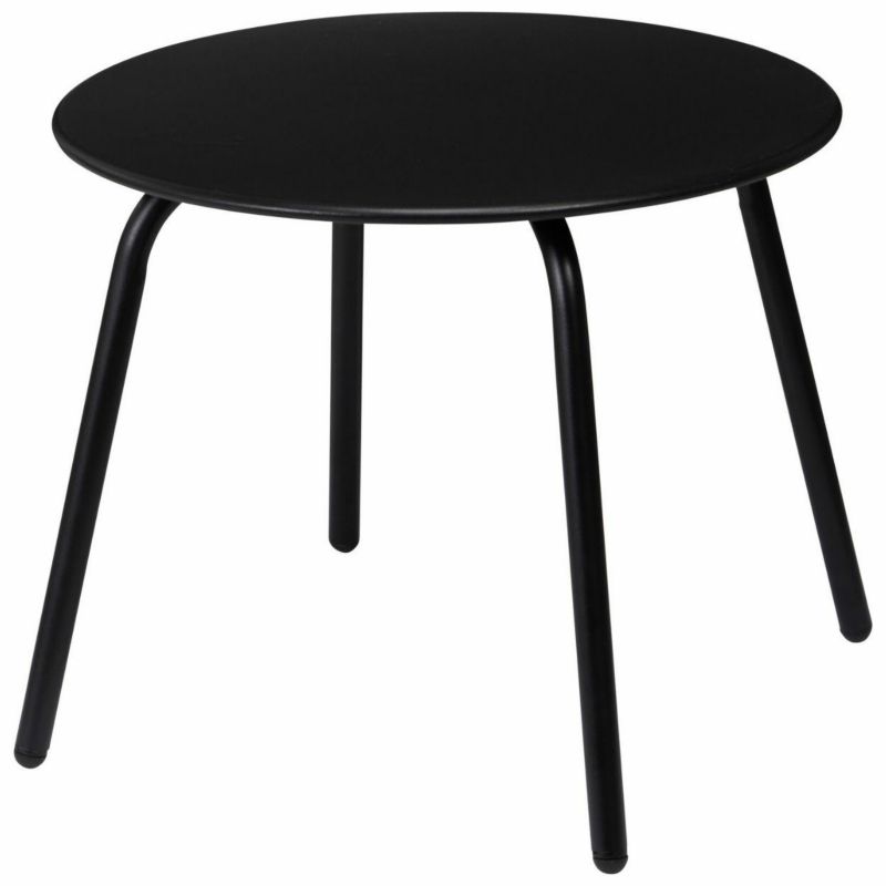 Stolik pomocniczy HowHomely czarny metalowy 50xh40 cm 1 szt.