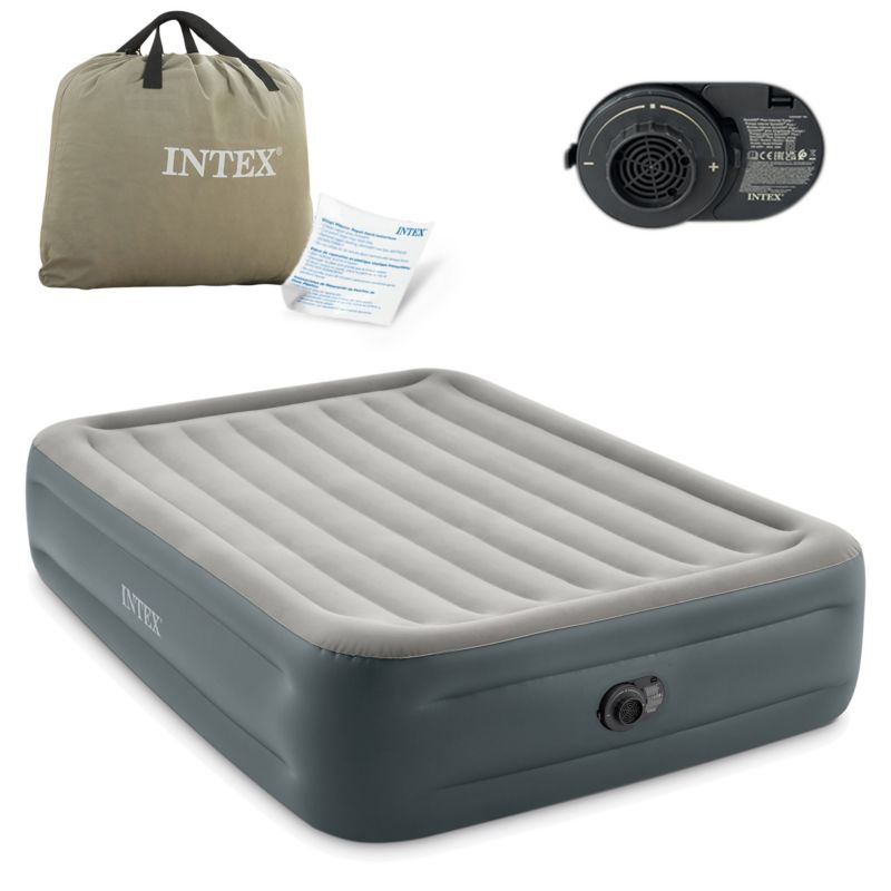 Materac dmuchany Intex 64126ND dwuosobowy z wbudowaną pompką 203x152x46 cm 1szt.