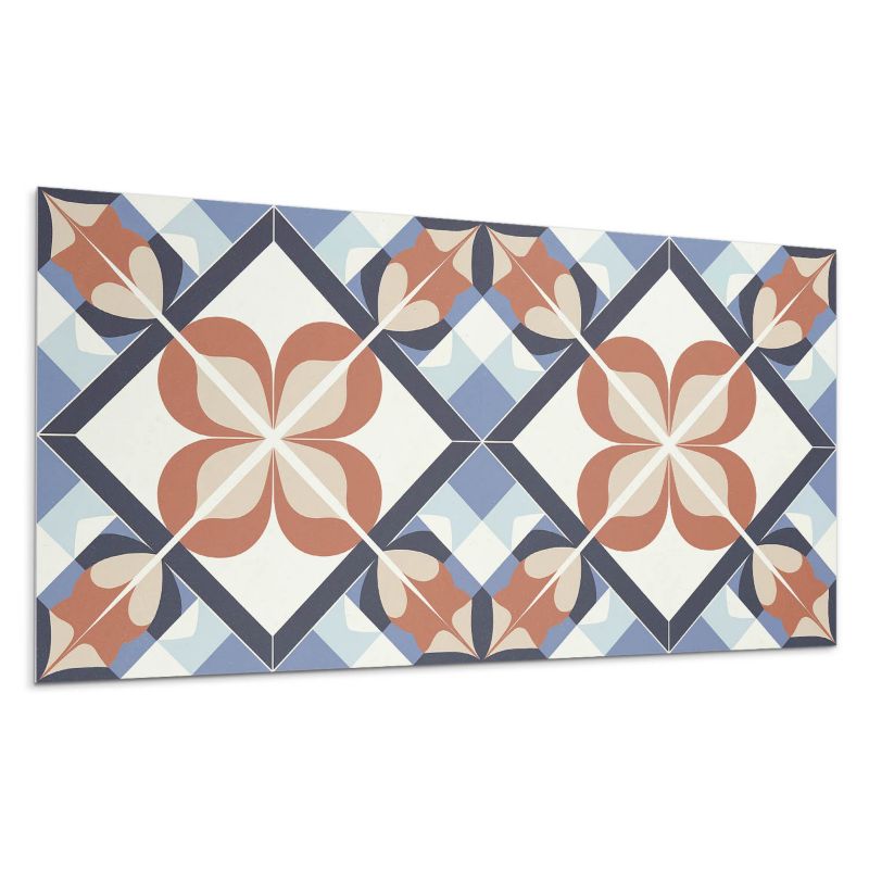 Panel samoprzylepny Wallfluent 100x50 cm Harmonia kwiatów w symetrycznym stylu 1 szt.