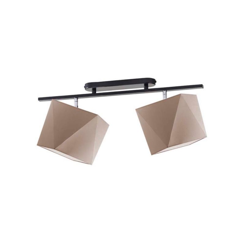 Lampa Volta Light Factory żyrandol plafon sufitowa z abażurami diament Cappuccino BELARUS P2 1szt.